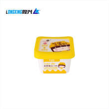 Fabricante Eco Friendly Square 100G IML Disposible PP PP Plastic Ice Cream Tub Caca para helados personalizados recipientes de plástico